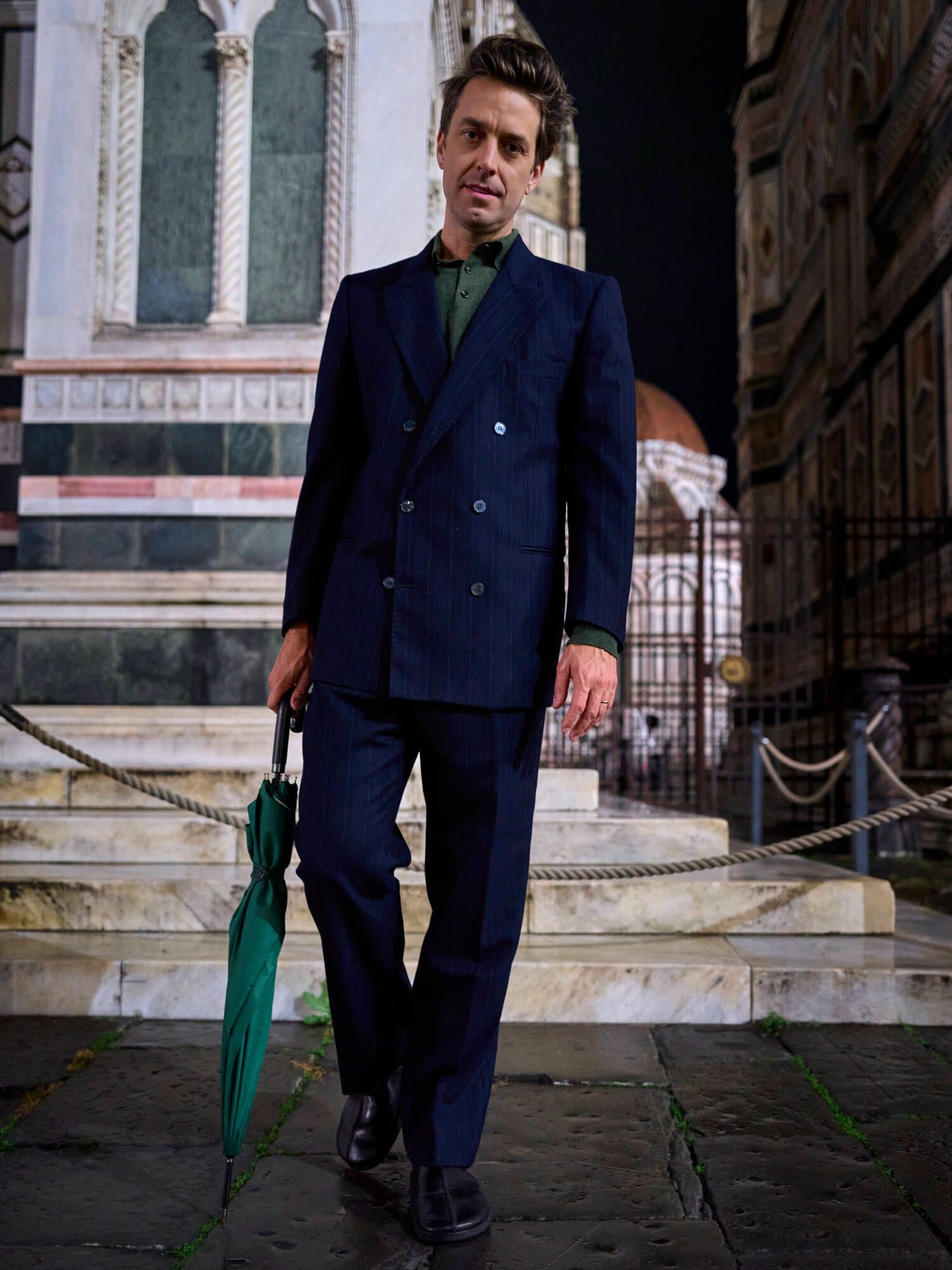 Jason Bowman, writer, portrait in Florence